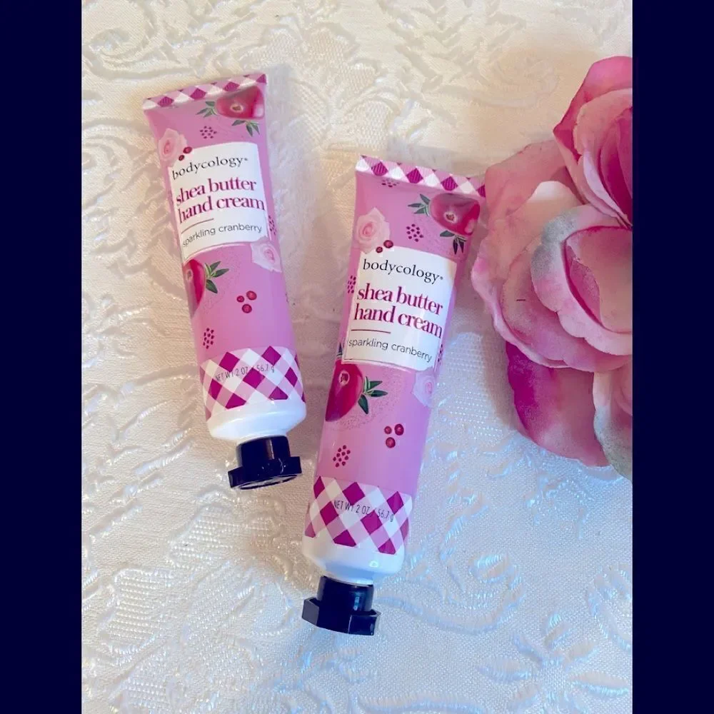 🛍bodycology Shea Butter Hand Cream Sparkling Cranberry Pack of 2 OZ /56.7g